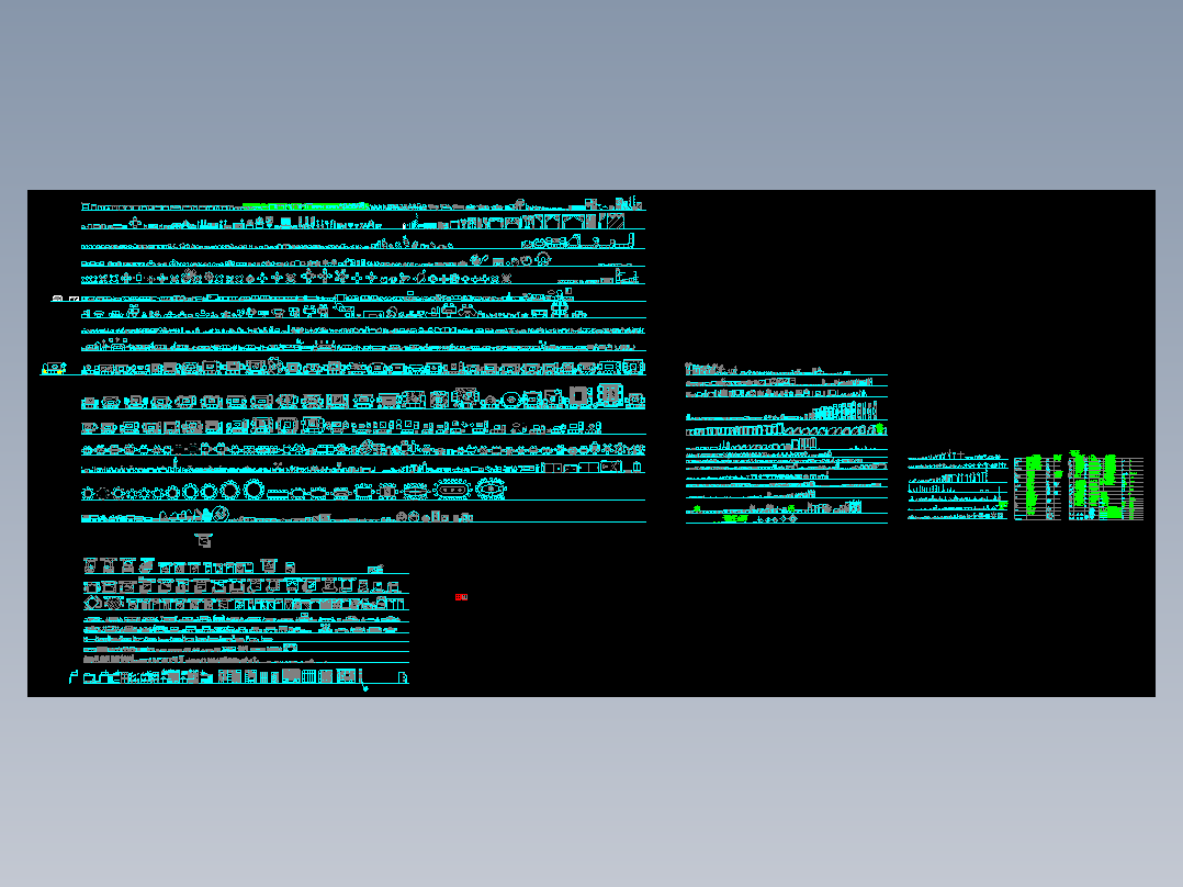工装家装CAD室内设计平面立面图块素材