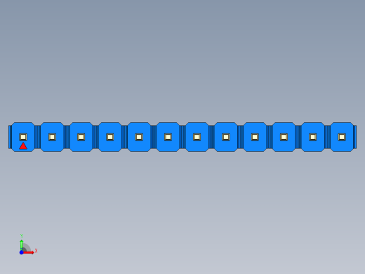 彩色公头100mil（2.54mm）系列-DS1021_blue_1x12p_100mil_Type19_rev1.0前视缩略图