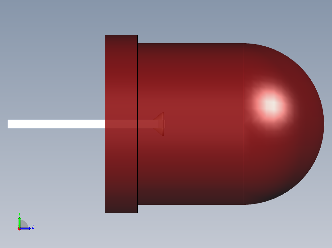 LED_Round_Red96_D10.0mm左视图