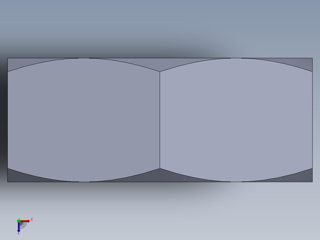 公制螺母-M1.6x0.35.SLDPRT俯视图