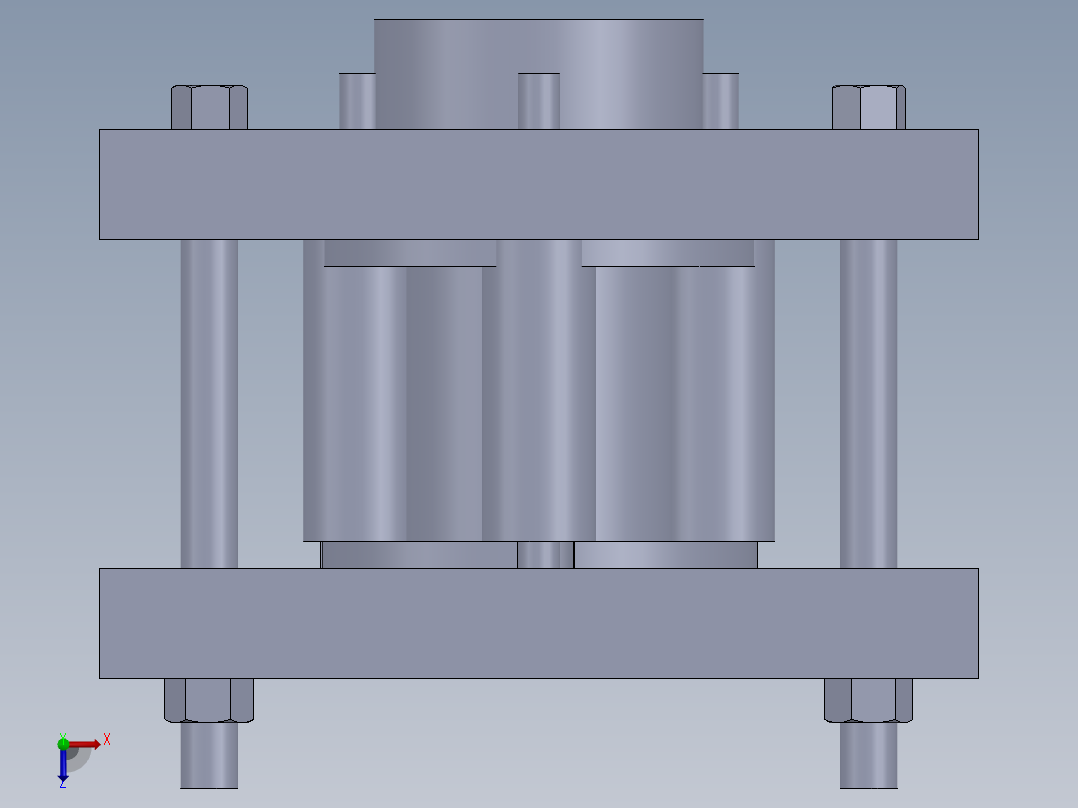 冲压工具俯视图
