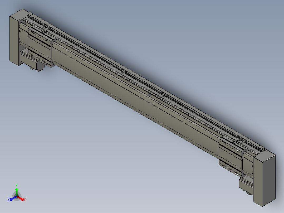 威洛博双电机滑台-VF14D2-S450-BLR-P40-C6主视图