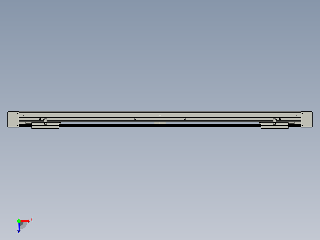威洛博双电机滑台-VF14D2-S450-BLR-P40-C6俯视图