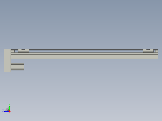 直线模组LHA6-S700-D-100W(16丝杆)设计图纸右视缩略图