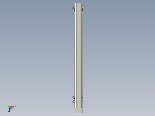 直线模组LHA6-S700-D-100W(16丝杆)设计图纸俯视缩略图