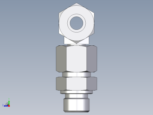 卡套式工业通用硬管接头EO_Assembled_adjustable_standpipe_branch_tee_EVT14SM71右视缩略图