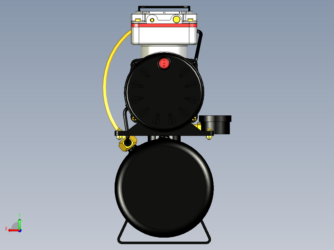空气压缩机后视图