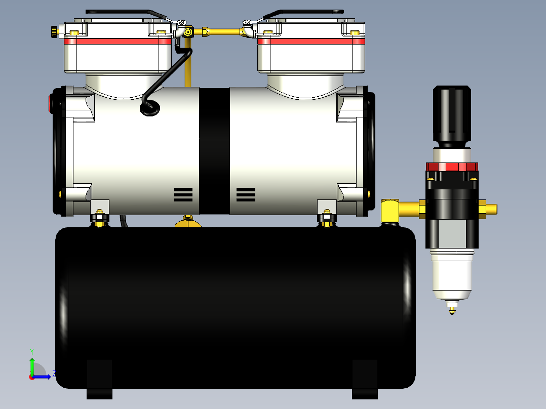 空气压缩机左视图