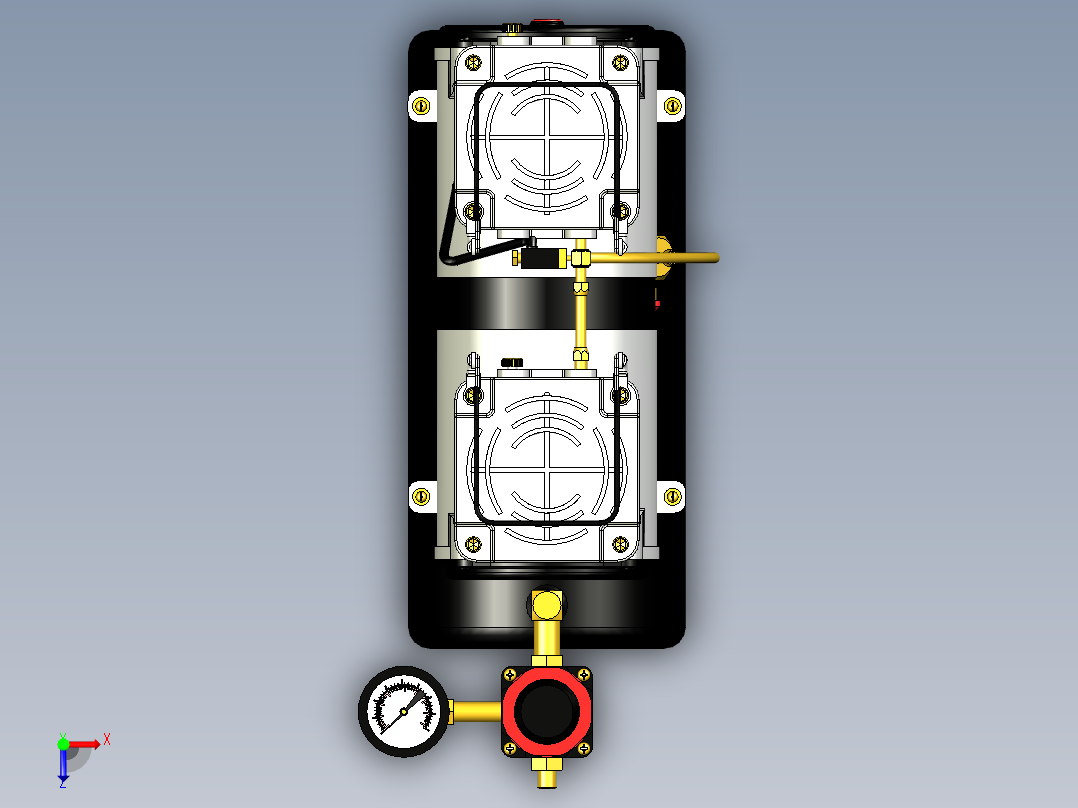 空气压缩机俯视图