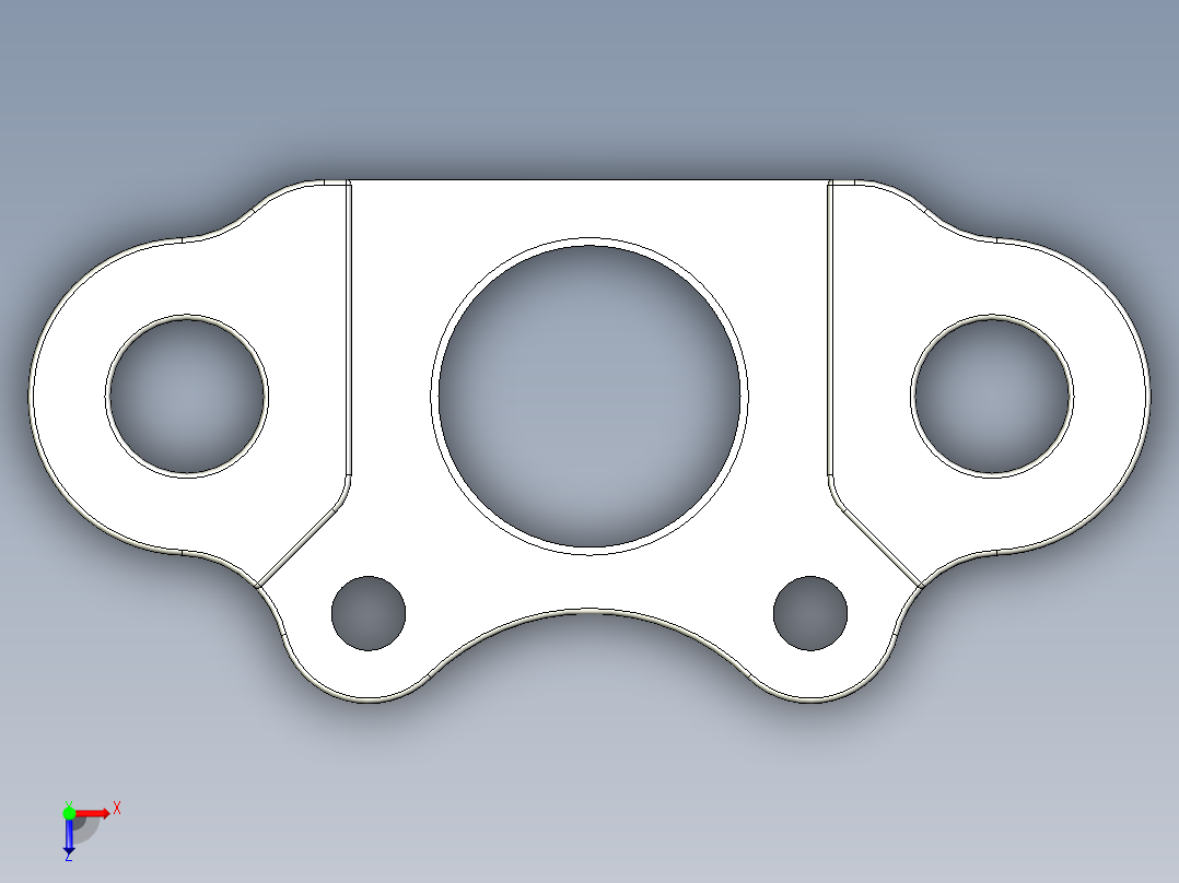 管道手动球阀-水管开关阀-手动阀门User Library-Flange C300DN100_DN80~100.Gland - 副本俯视图