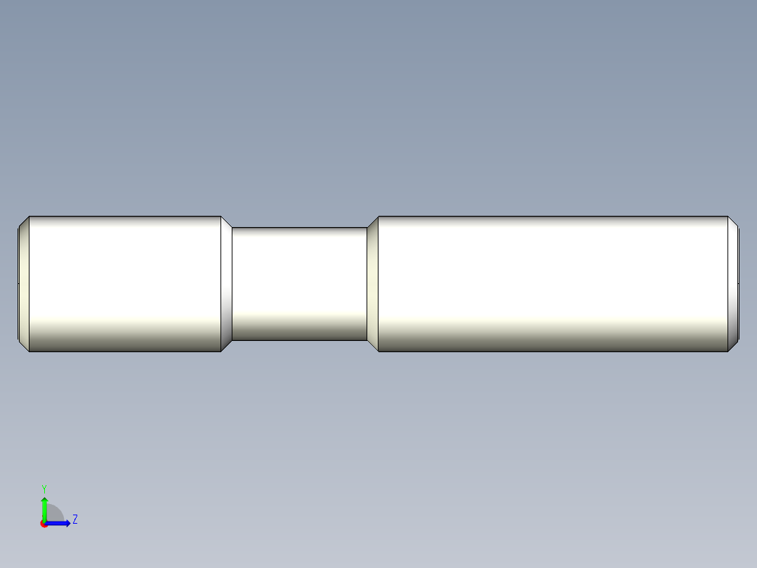 雙頭螺桿2304-3D多系列多零件图纸模型左视图