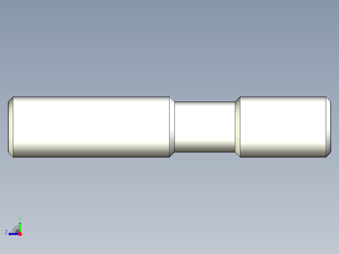 雙頭螺桿2304-3D多系列多零件图纸模型右视图