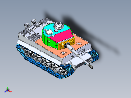 德国虎式坦克模型