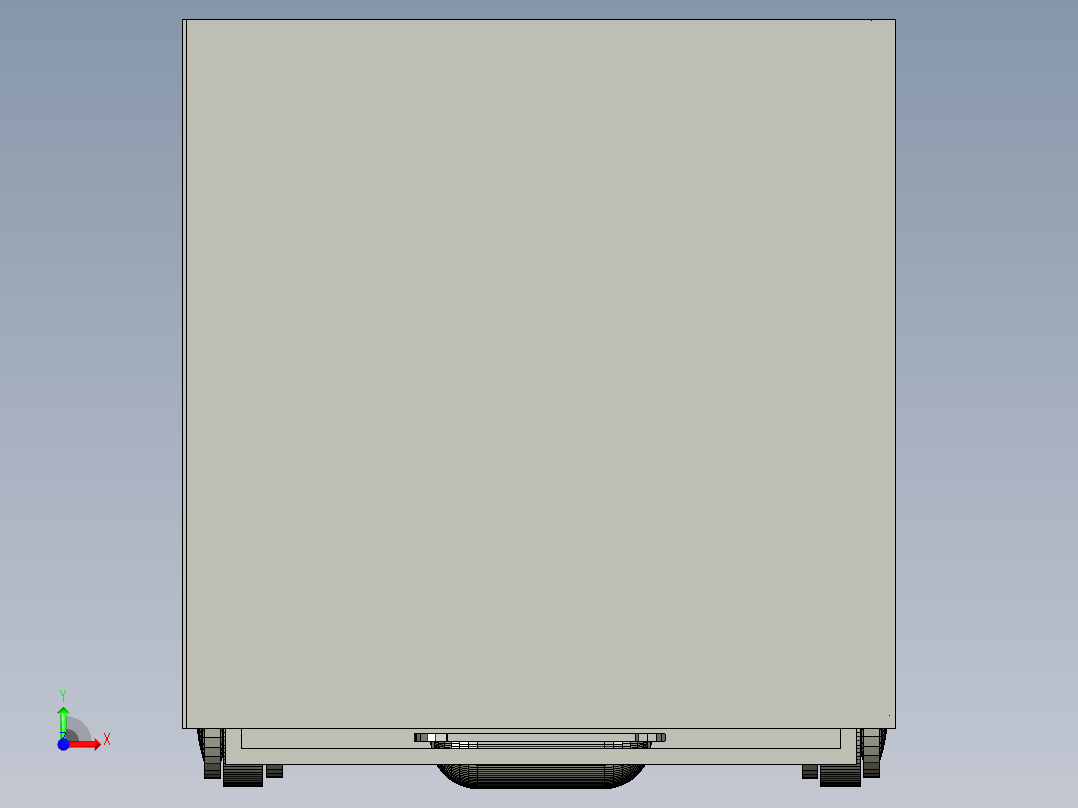 病床边柜前视图