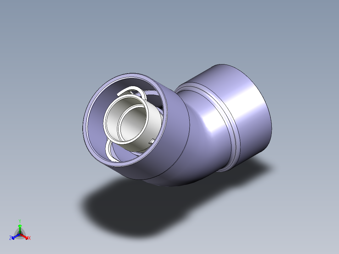 [PVCxPVC] 45 肘Elbow主视图