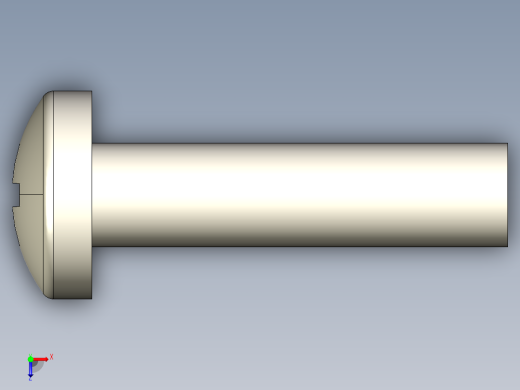 螺丝 M4 十字盘头-M4x16 Screw head.STEP俯视缩略图