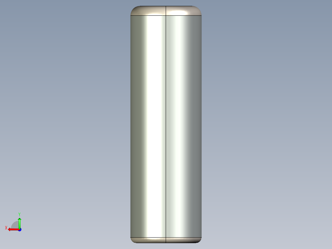 紧固件-STEP 0.3750 Alignment Dowel后视图