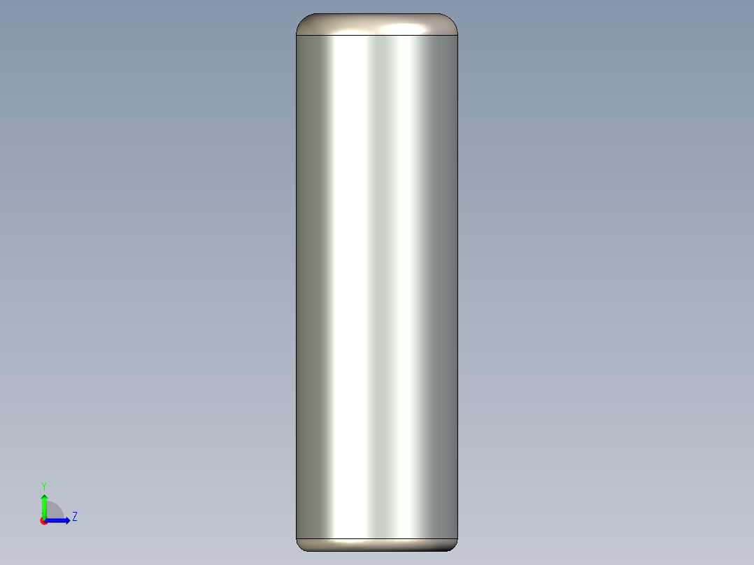 紧固件-STEP 0.3750 Alignment Dowel左视图