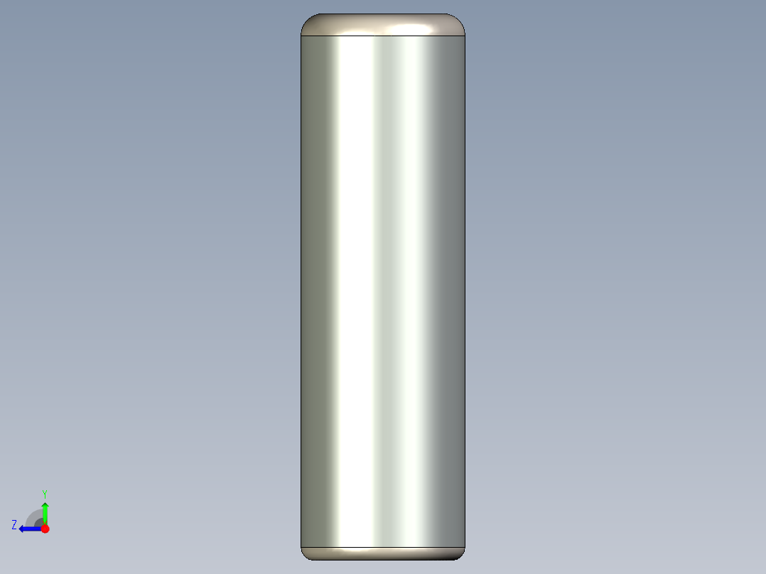 紧固件-STEP 0.3750 Alignment Dowel右视图