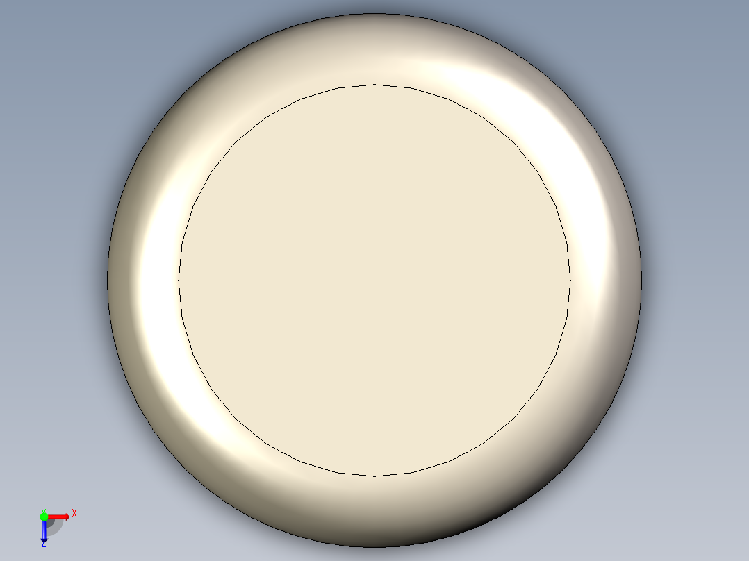 紧固件-STEP 0.3750 Alignment Dowel俯视图