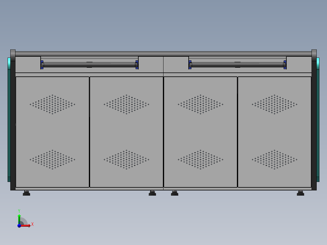 双联控制台前视图