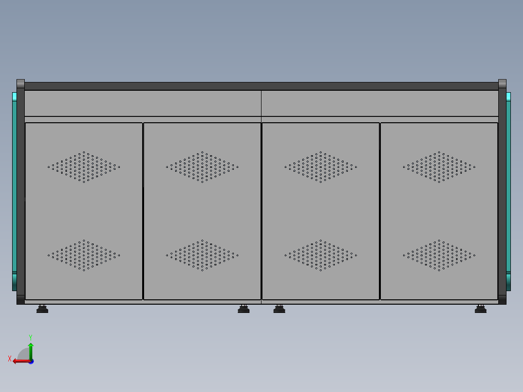 双联控制台后视图