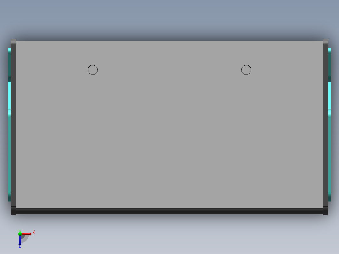 双联控制台俯视图