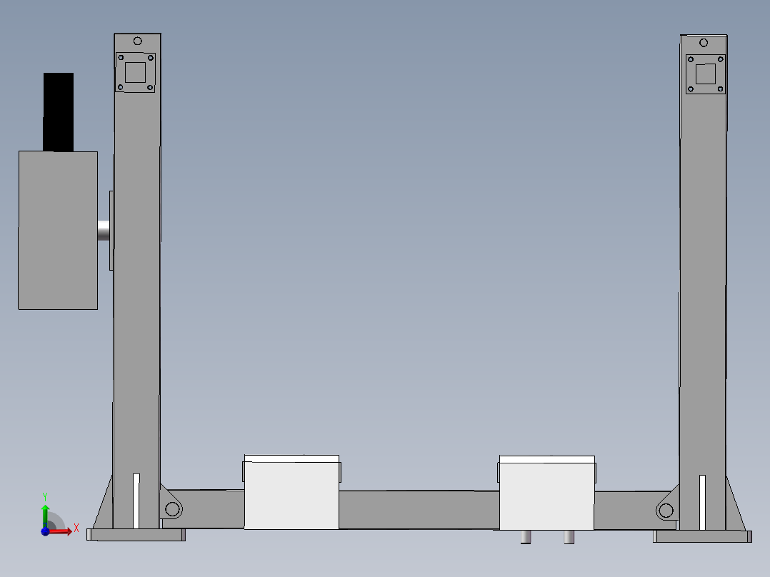 1.5t液压式自动升降平台设计 CAD图纸、说明书】前视图