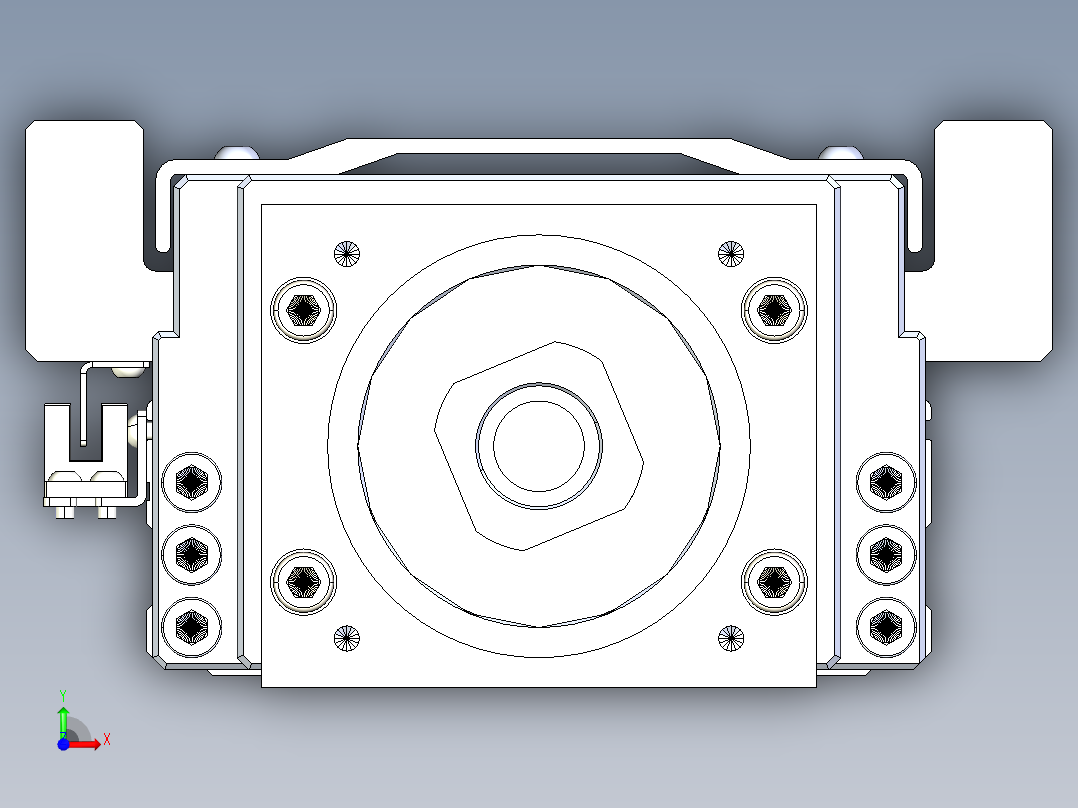 TPA-KNR-130E-2525C-L1000A1-M-P75-N3线性模块铝制底座前视图