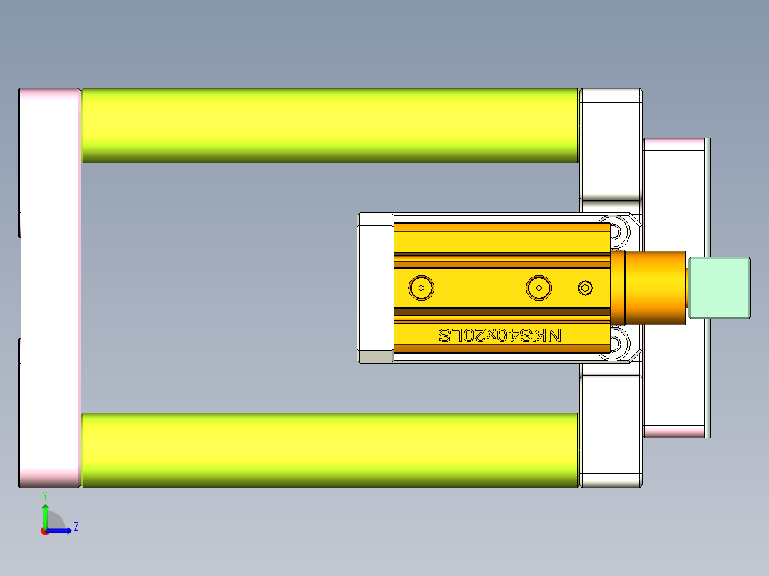 t100Chi-CNC2笔记本CNC工装夹具三维模型-1013左视图