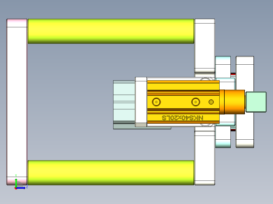 VT306-笔记本CNC工装夹具三维模型CNC4-0822左视图