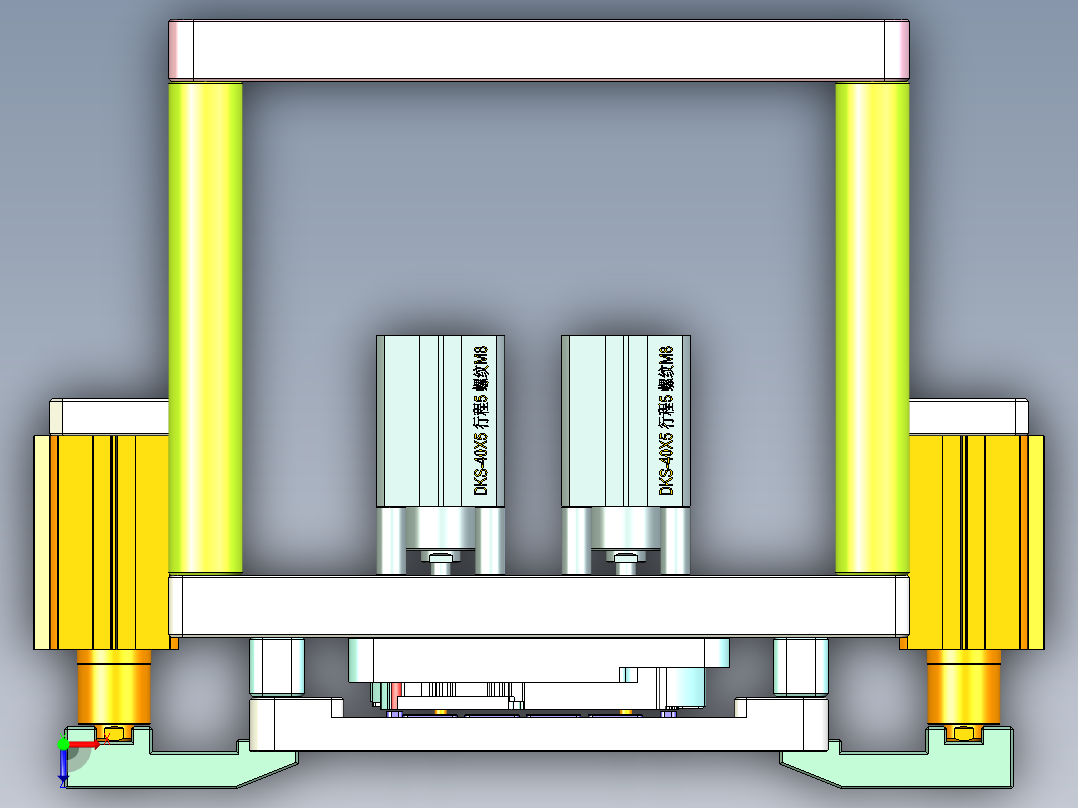 VT306-笔记本CNC工装夹具三维模型CNC4-0822俯视图