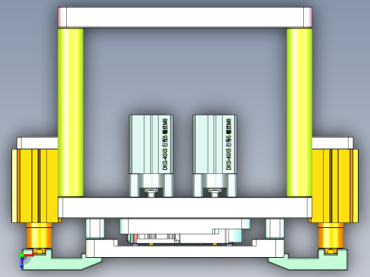 VT306-笔记本CNC工装夹具三维模型CNC4-0822俯视缩略图