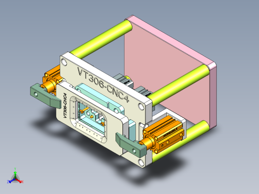 VT306-笔记本CNC工装夹具三维模型CNC4-0822正等轴测缩略图