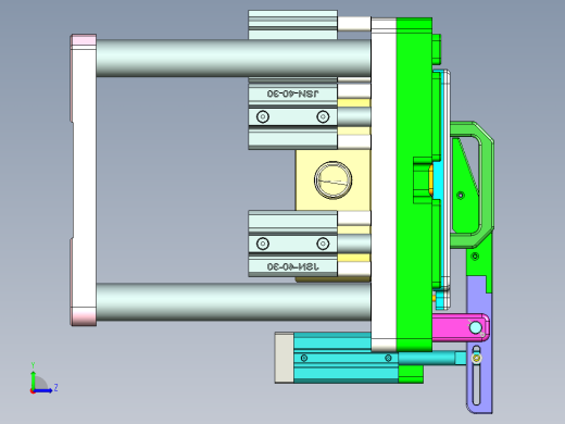 C100PA-A-笔记本CNC工装夹具三维模型CNC2-0131左视缩略图