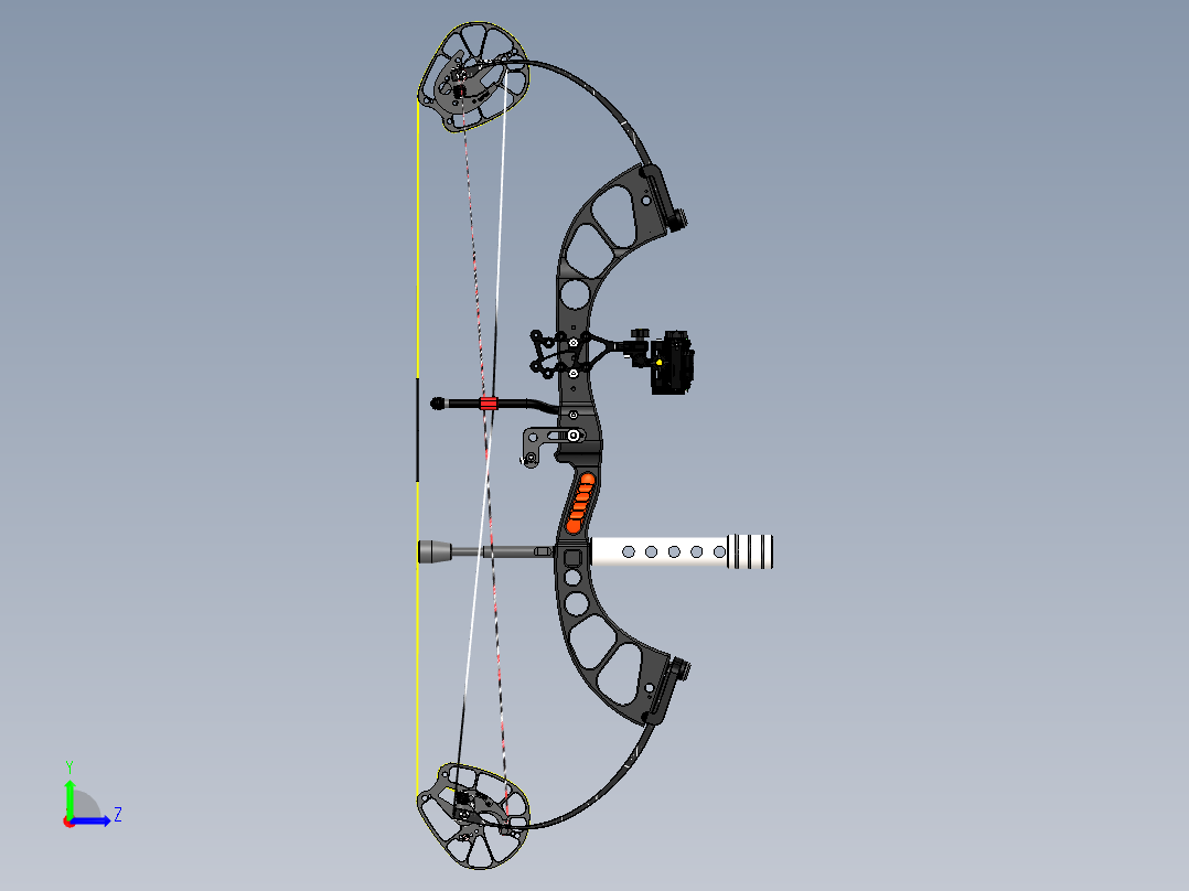 PSE复合弓、复合弓左视图