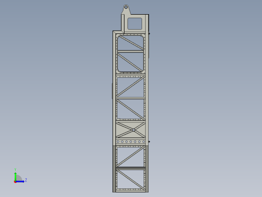 框架拆（拆图（PDF+CAD）YF-005左视缩略图