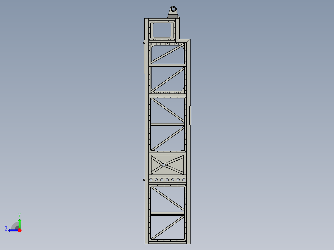 框架拆（拆图（PDF+CAD）YF-005俯视图