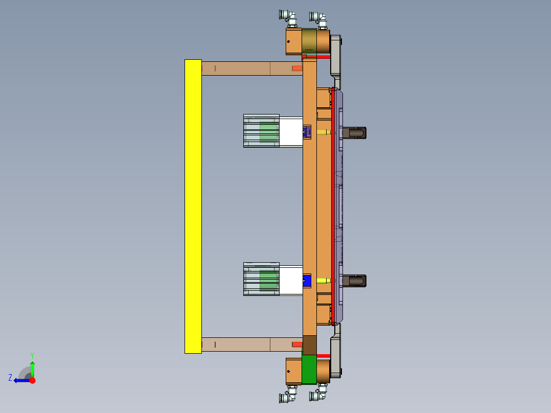 MD1-A笔记本CNC工装夹具三维模型-CNC8铣外形-210508右视图