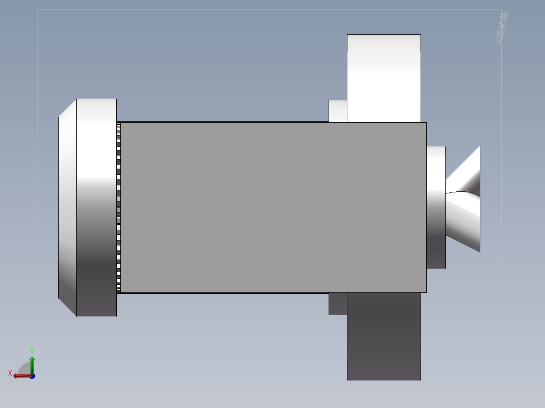 离心式吸尘器、风机后视图