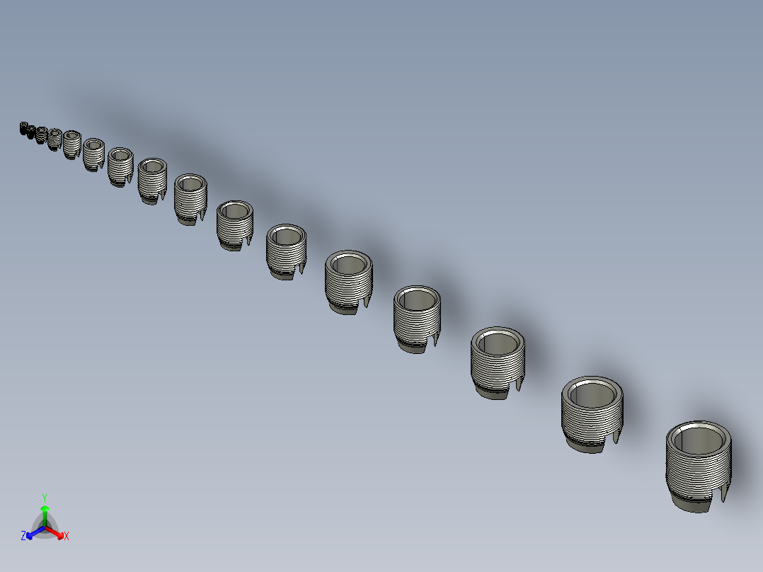 A0002548-螺纹嵌件 AN 335正等轴测图