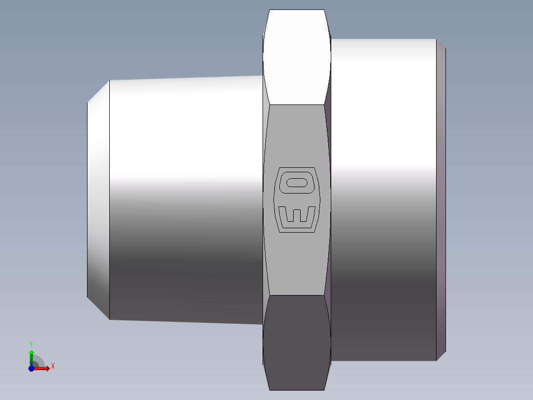 美制锥螺纹、1CN-45-16前视图