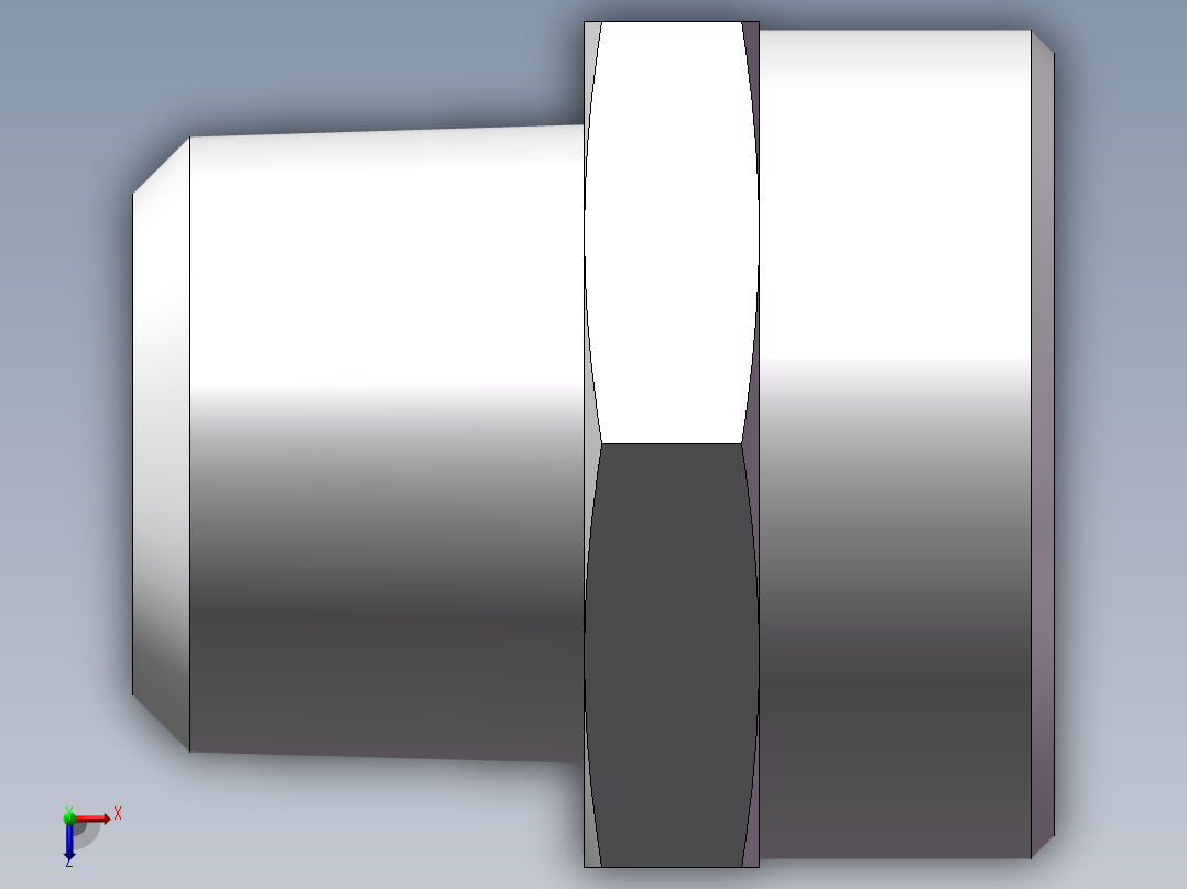 美制锥螺纹、1CN-45-16俯视图
