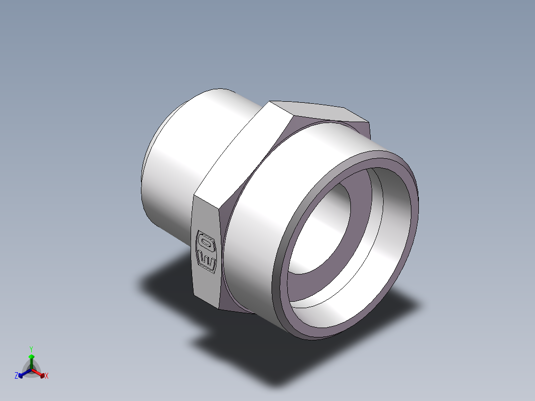 美制锥螺纹、1CN-45-16正等轴测图