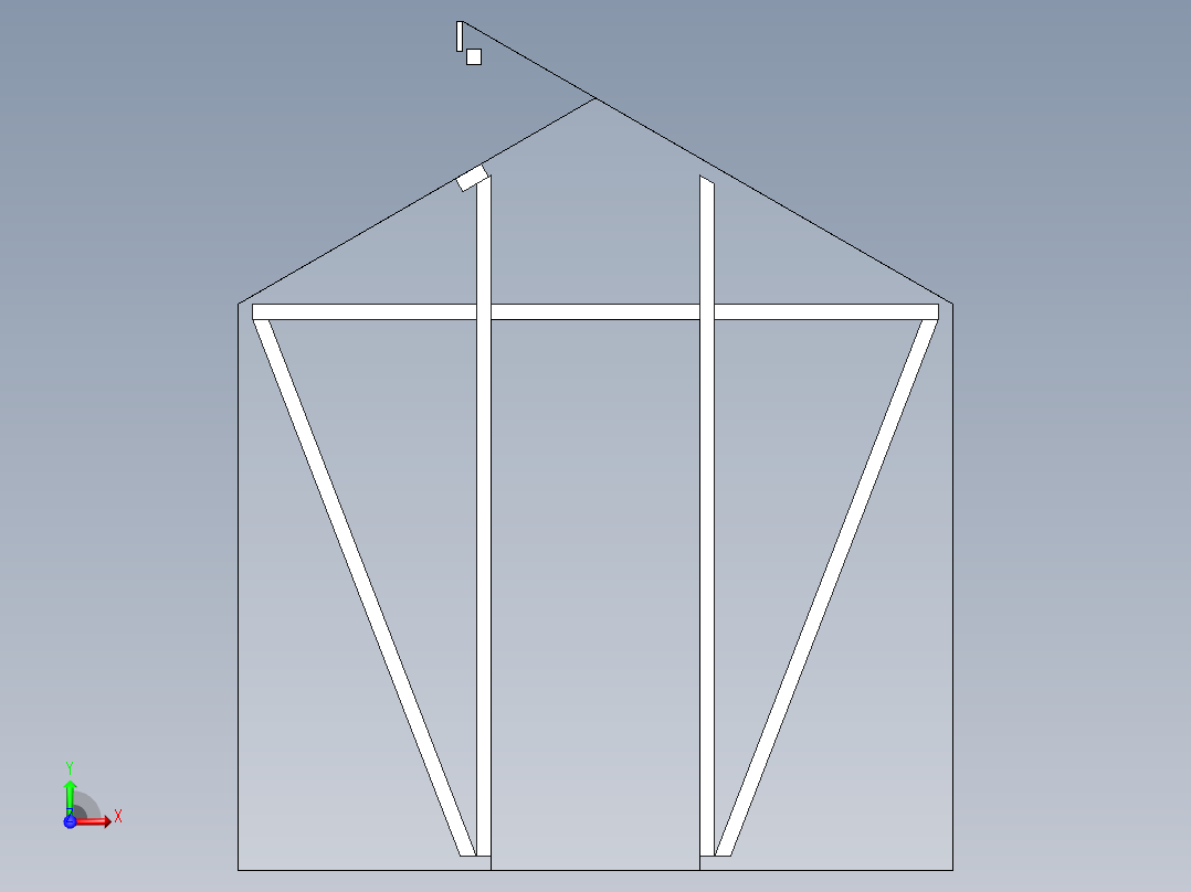 温室、温棚(5)前视图