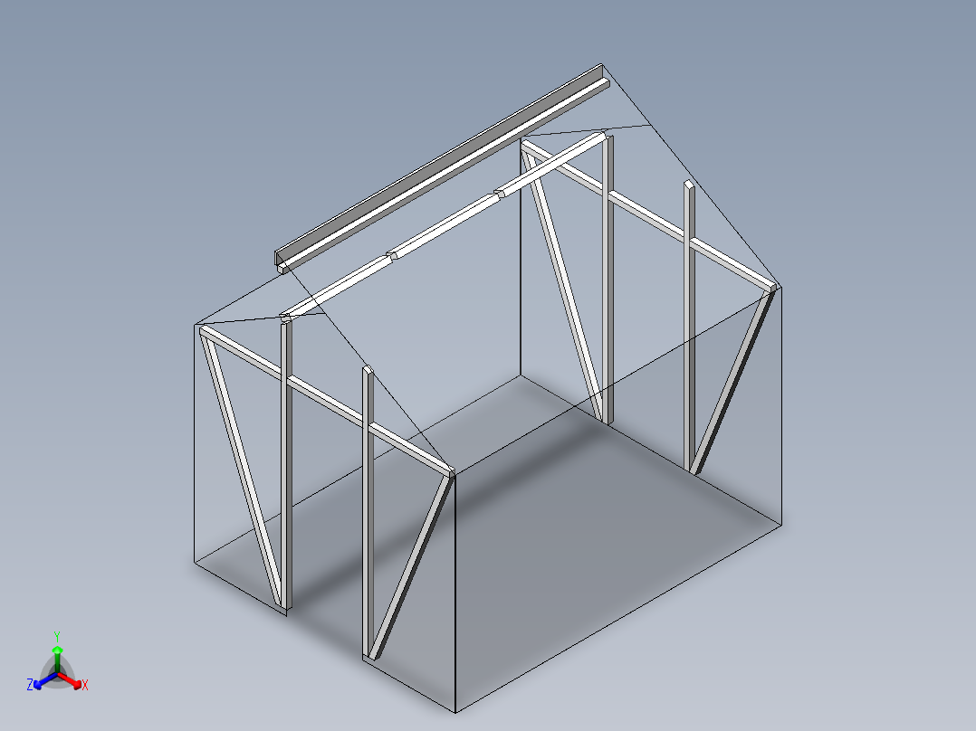 温室、温棚(5)正等轴测图