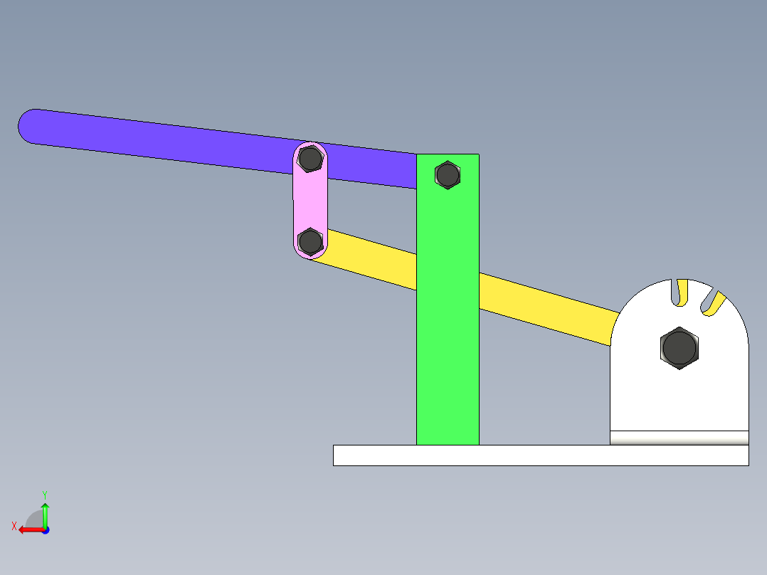 钢筋钳模型后视图