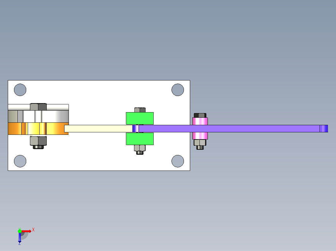 钢筋钳模型俯视图