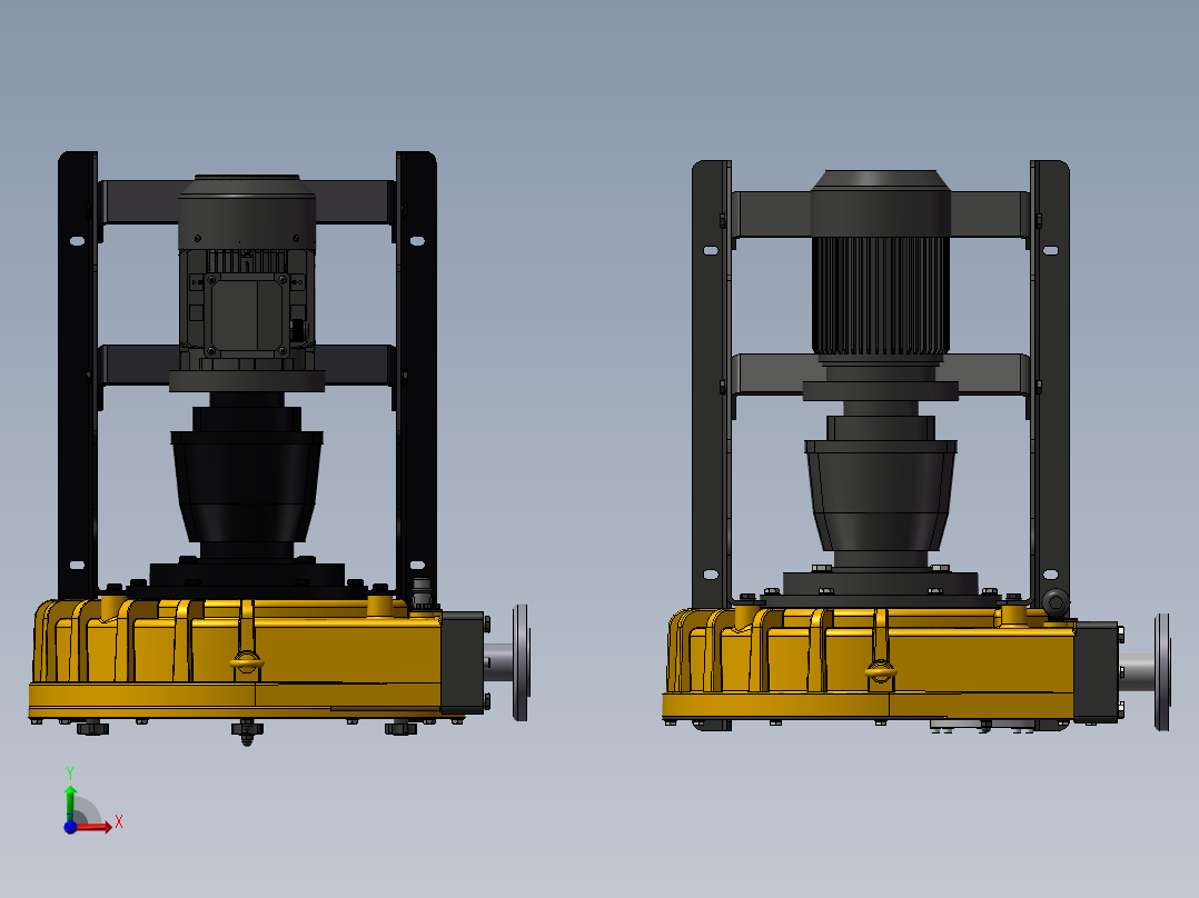 2款-Boyser_FM2“FMP50滚轮蠕动泵P50BA14      RBT40A13模型前视图