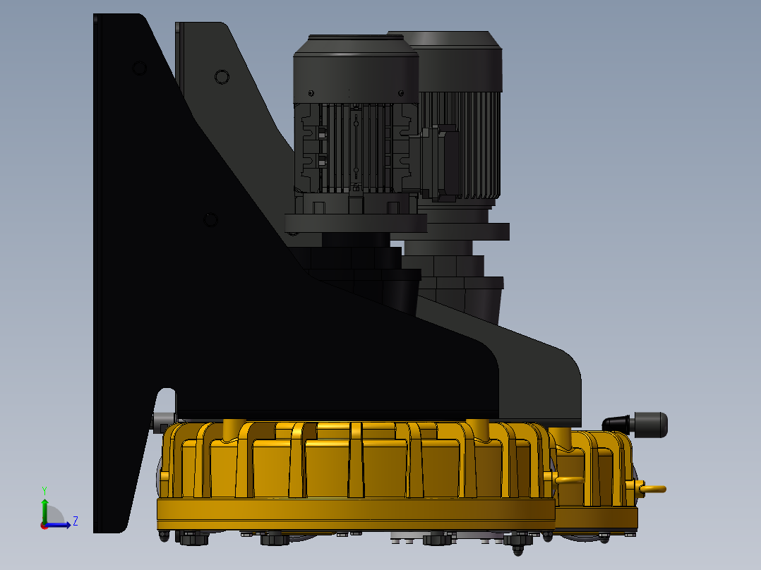 2款-Boyser_FM2“FMP50滚轮蠕动泵P50BA14      RBT40A13模型左视图